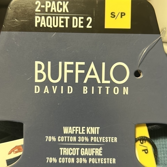 Buffalo David Britton Waffle Knit 2Pack Long Sleeve Sweater Button Top Siz Small - Picture 16 of 17